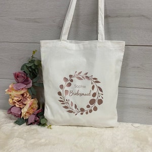 Personalised Wedding Gift Bags, Bridesmaid Tote Bag, Bridesmaid Gifts, Mother Of The Bride  Wedding Day Bridal Party Gift, Hen Party Tote
