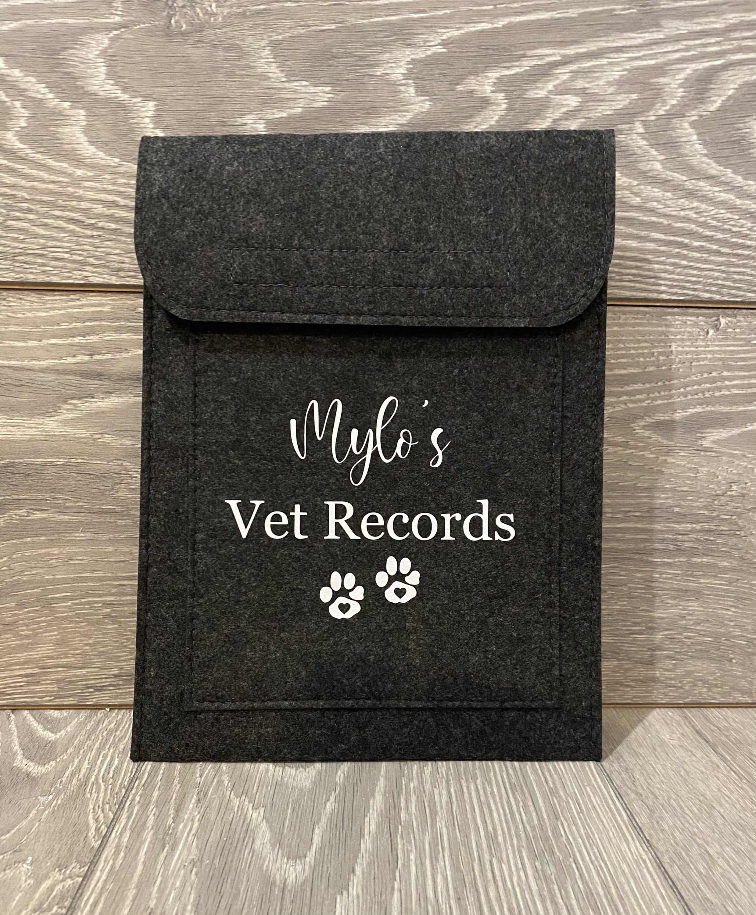 Personalised Pet Document Folder Custom Made Vet Notes Etsy UK