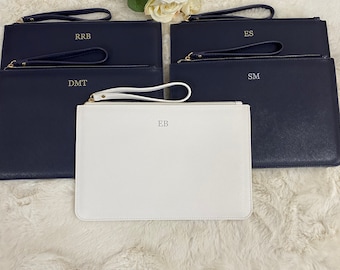Personalised Clutch Bag, Bridesmaid Proposal, Maid of Honour, Bridesmaid Clutch Bag, Monogram Personalised Clutch Bag, Prom Bag Wristlet