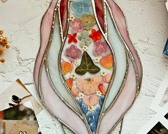 Vagina GLASS decoration, suncatcher, stained glass vulva art, pussy home decor, feminity, best blessing way gift for pregnant woman