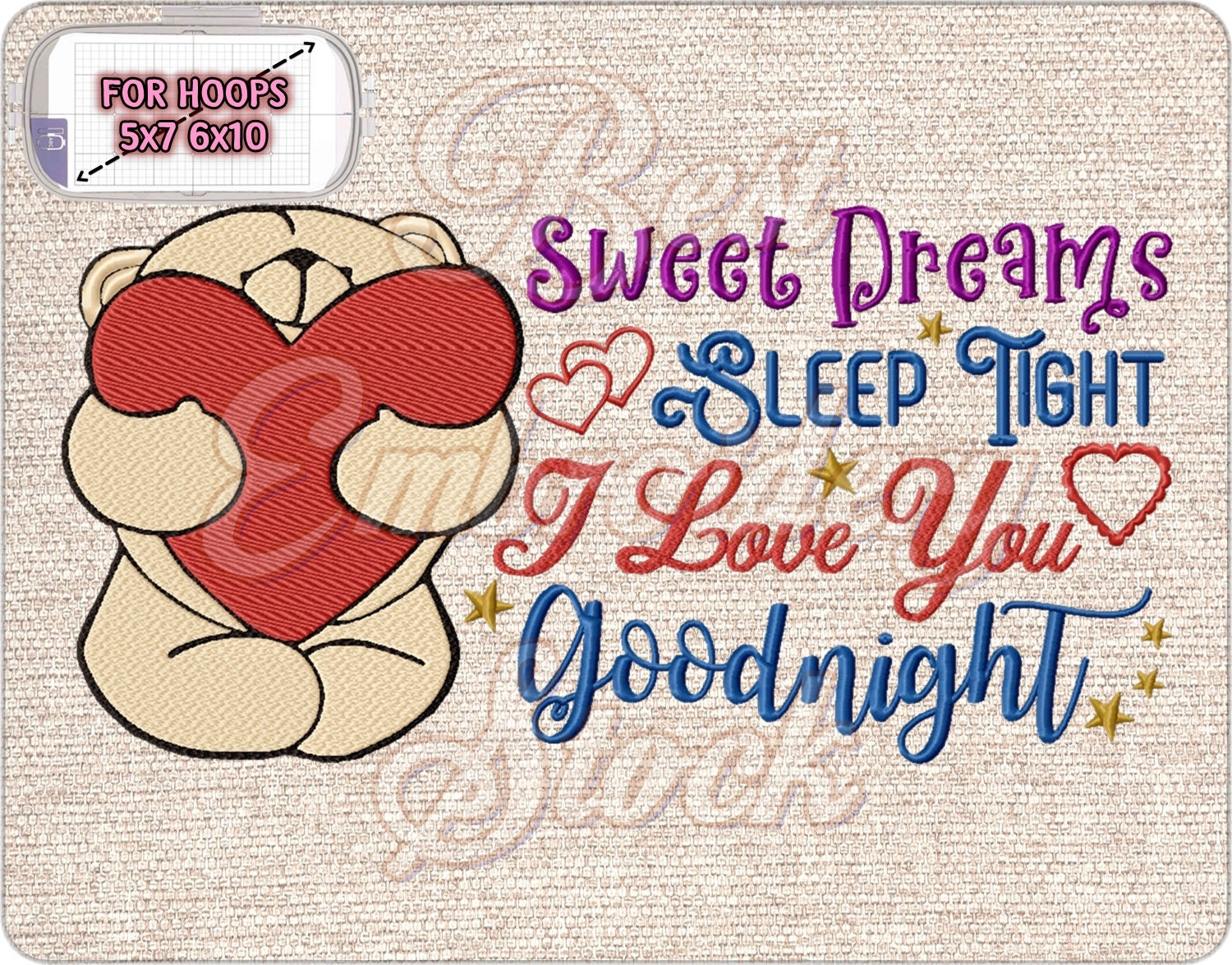 Goodnight Love You Images Sweet Dreams I Love You Goodnight Ricamo Citazione Per La | Etsy Italia
