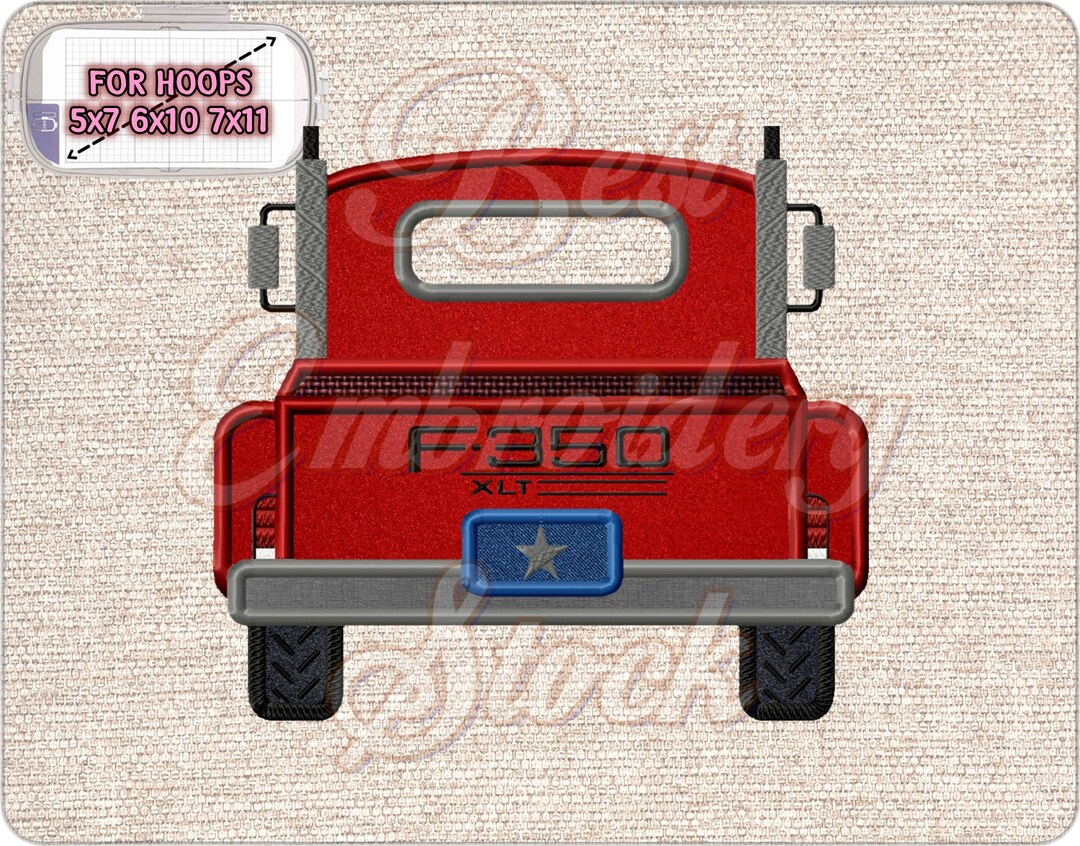 Old Truck. Applique Machine Embroidery Design /3 Sizes/8 Etsy
