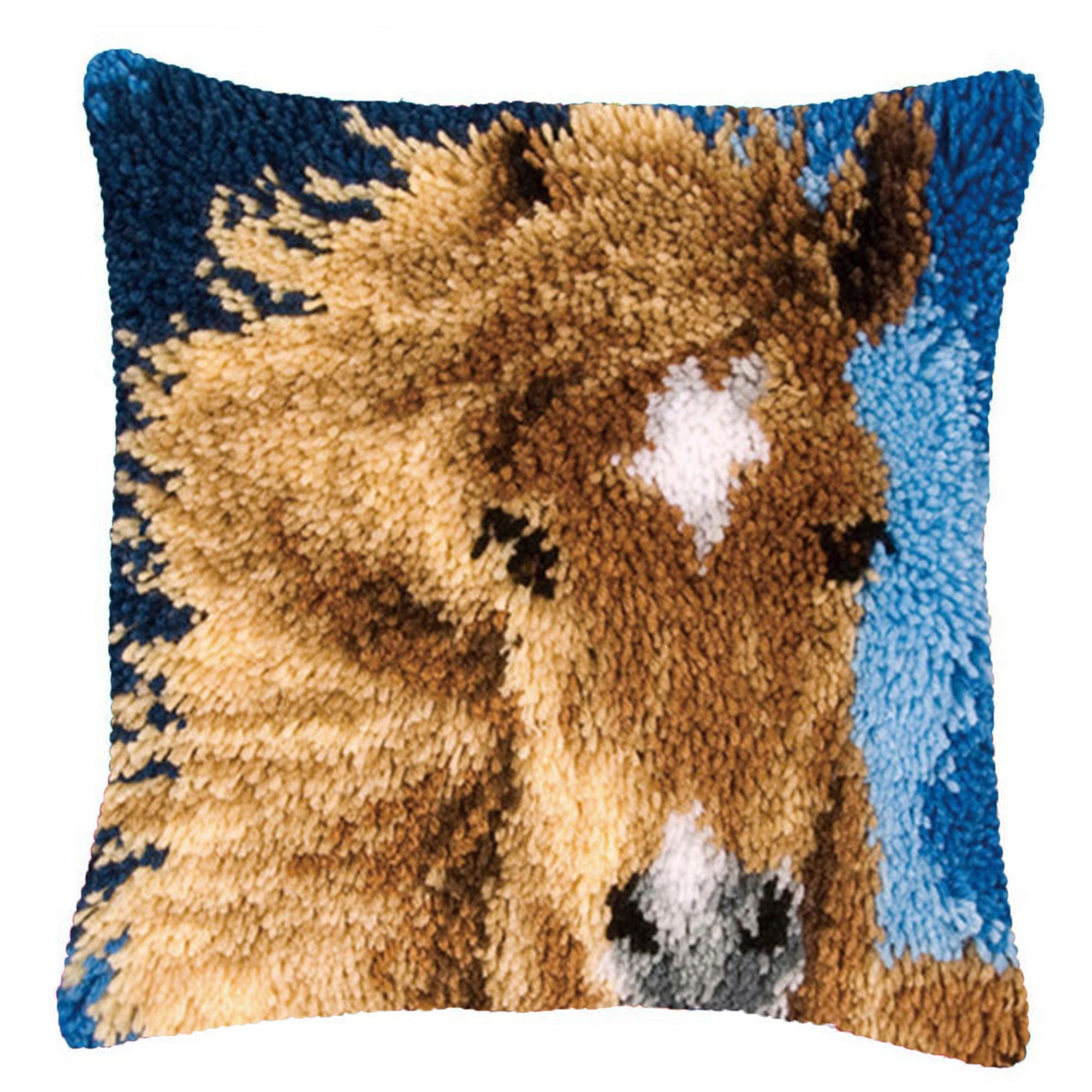 Door latch hook kit embroidery art pattern pillowcase size Etsy