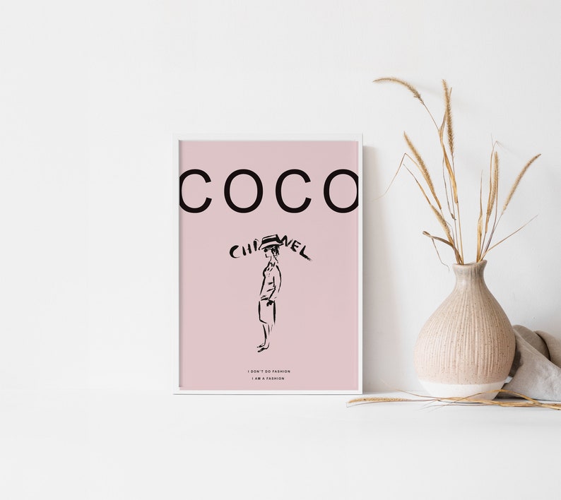 Gallery Wall Set Coco Chanel Poster Coco Chanel Print | Etsy