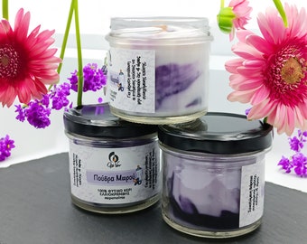 Baby Powder Candles - Freshness, Energy, Sweet - Scented Candle, Canola (Rapeseed) Wax