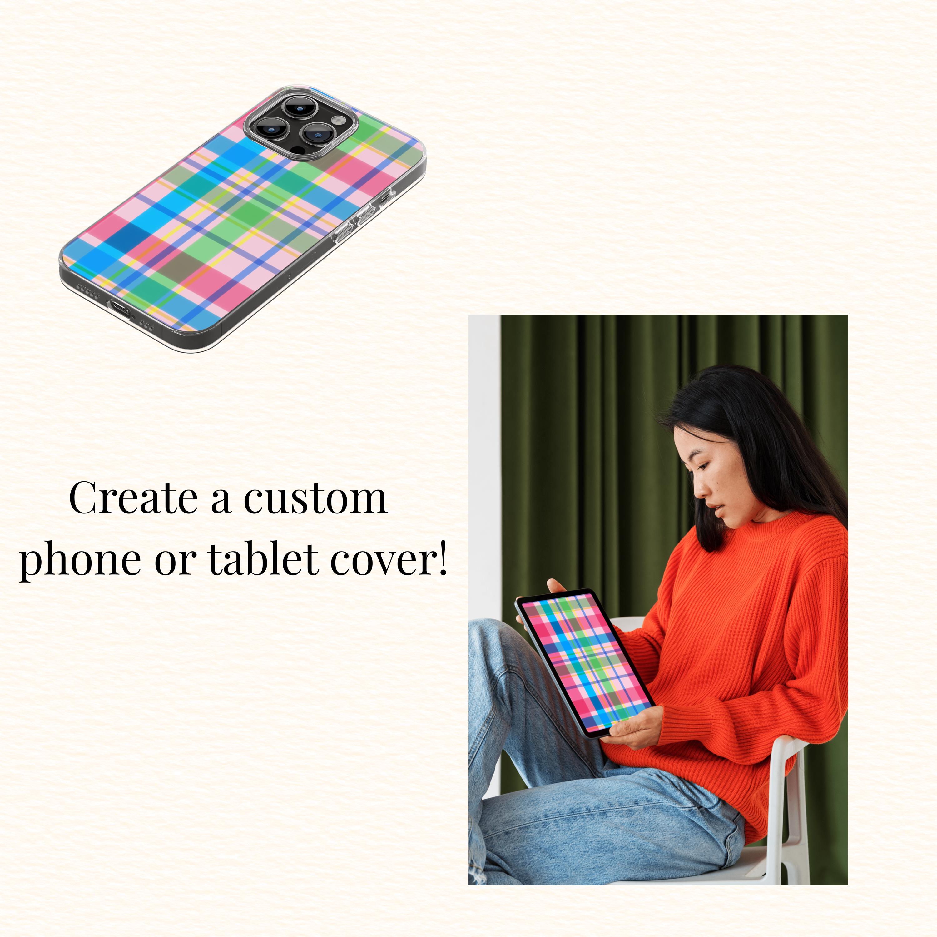 Pastel Plaid Seamless Pattern | Colorful Tartan Check Digital Paper ...