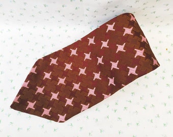 Vintage 1960s 1970s Wide Kipper Tie by Michael Abstract 
