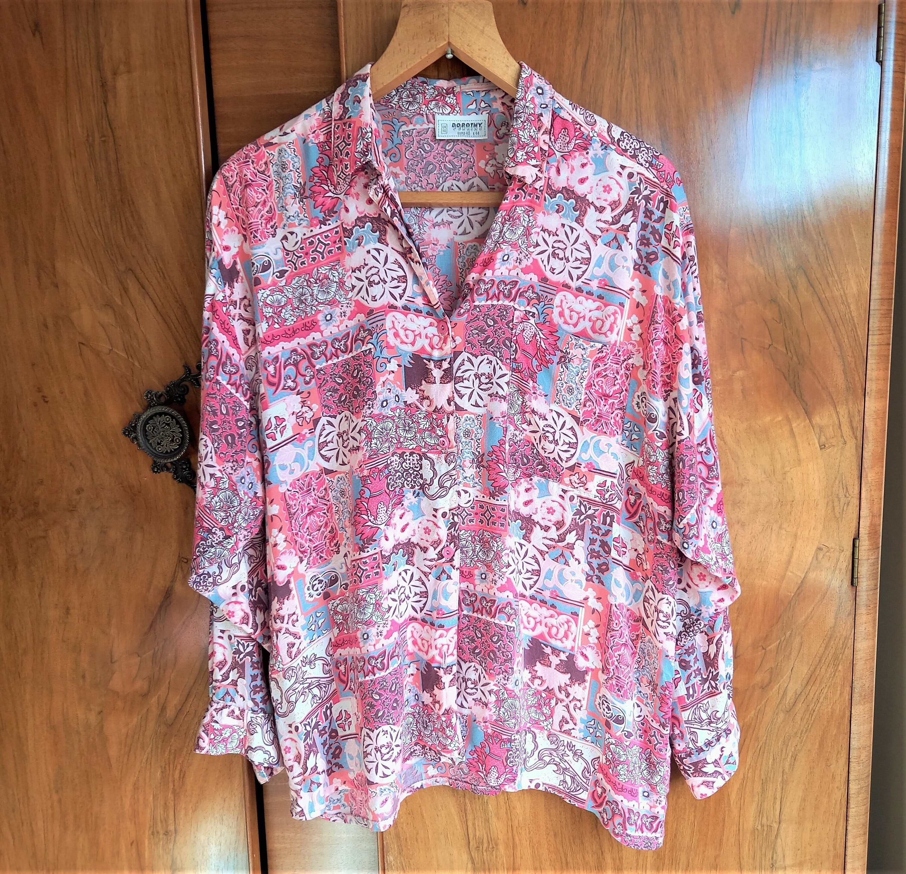 Vintage 1980s 1990s Dorothy Perkins Shirt Blouse Size 14 - Etsy