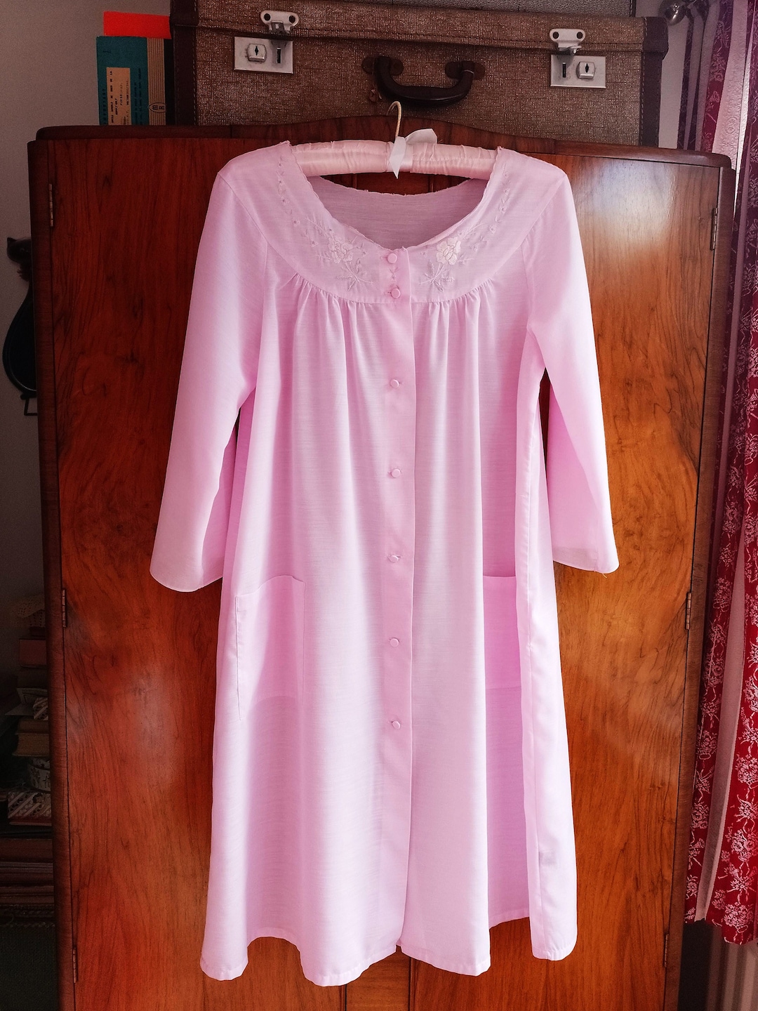 Candy Robe Summer Vintage 1980s Candy Pink Robe Nightie Nightdress Size Medium ...
