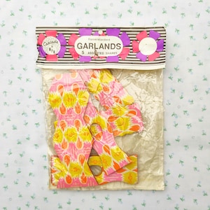 Vintage Original 1960s Cascade Christmas Garland x 5 Honeycomb Decoration Retro Paper Garland Multicolour 2 Available New Old Stock