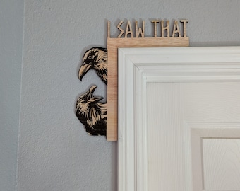 I Saw That-deurhanger Odin Huginn en Muninn Vikingdecor