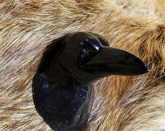Raven Crow Head Photopolymer Resin Cabinet Knob