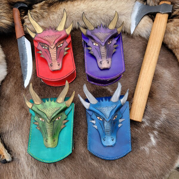 Leather Ren Faire Pouch - Etsy