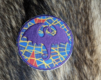 Geborduurde Marriott Dragon Con-patch opstrijkbaar of klittenband