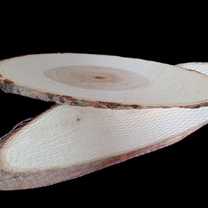 Natural Wood Oval Large Slice Large Wooden Log Slice with Bark