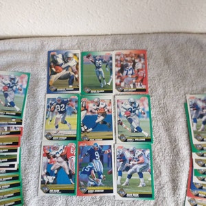 Seattle Seahawks football tc 1991 Score players such as Joe Nash Brian Blades plus more mint to mint plus condition vintage football cards