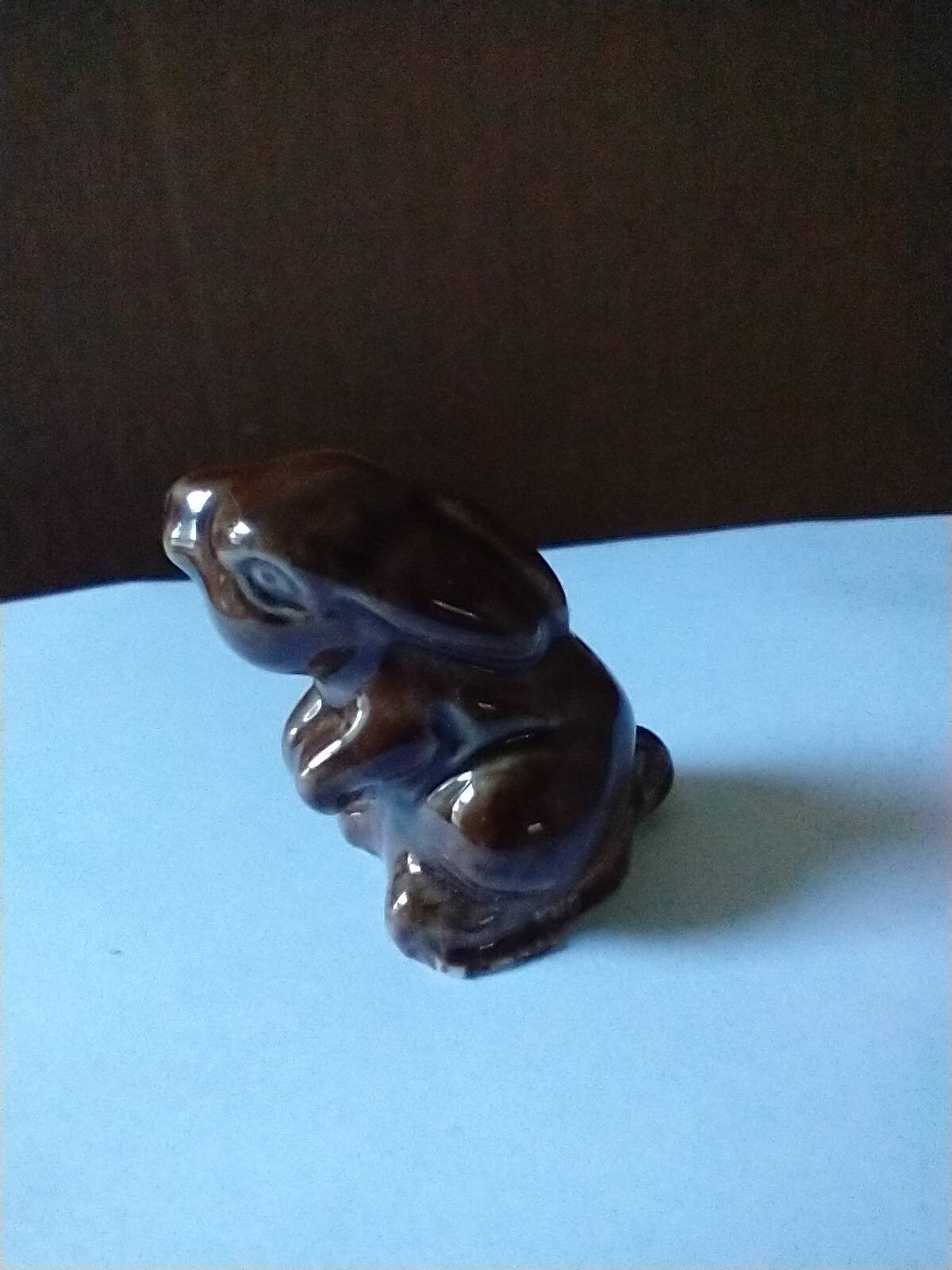 Vintage Wade Rabbit Figurine, Brown Bunny Whimsies - Etsy