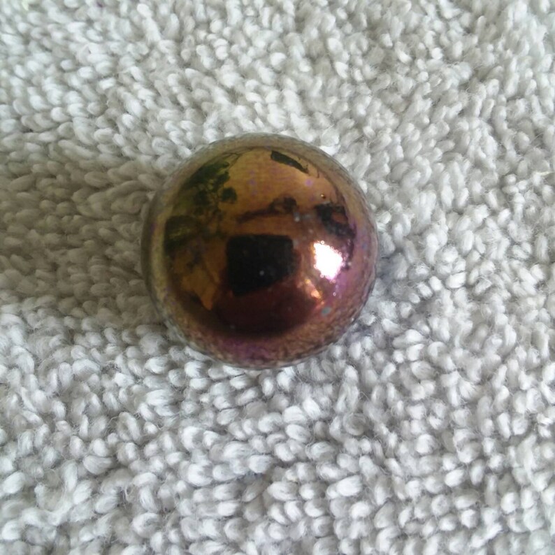 Pokemon marbles #88 Grimer holo foil metallic glass marble shooter in mint to mint plus condition