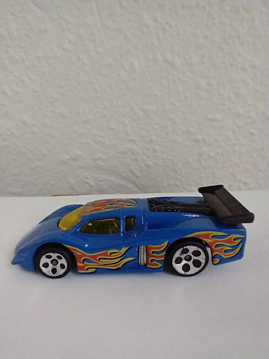 Vintage Hot Wheels 1988 Blue Racer Car Flames Excellent Vintage
