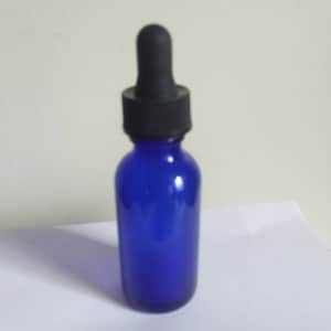 Vintage blue bottle cobalt blue glass dropper bottle excellent vintage condition