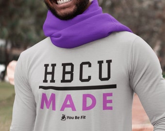 Motivation - Long-Sleeve Tee - Unisex - HBCU Made - White & Gray