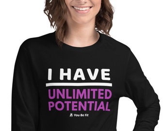 Motivation - Long-Sleeve Tee - Unisex - I Have Unlimited Potential