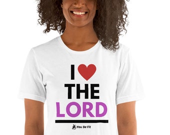 Motivazione A maniche corte Unisex T-Shirt - Amo il Signore