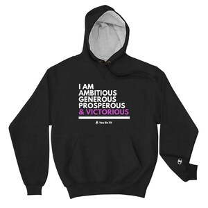 Motivation Champion Hoodie I Am Victorious image 6