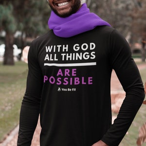 Motivation Long-Sleeve Tee Unisex All Things Are Possible 2 image 6