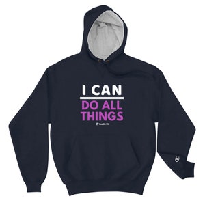 Motivation Champion Hoodie I Can Do All Things image 6