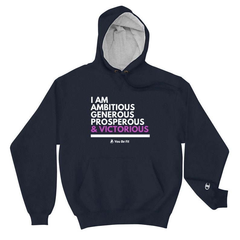 Motivation Champion Hoodie I Am Victorious image 7