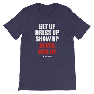 Motivation Short-Sleeve Unisex T-Shirt Never Give Up blk image 8