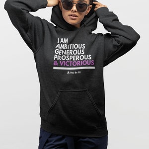 Motivation Champion Hoodie I Am Victorious image 2