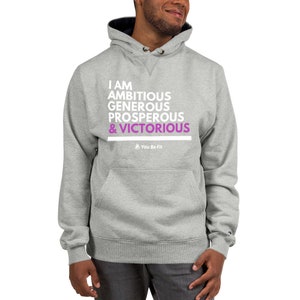 Motivation Champion Hoodie I Am Victorious image 4