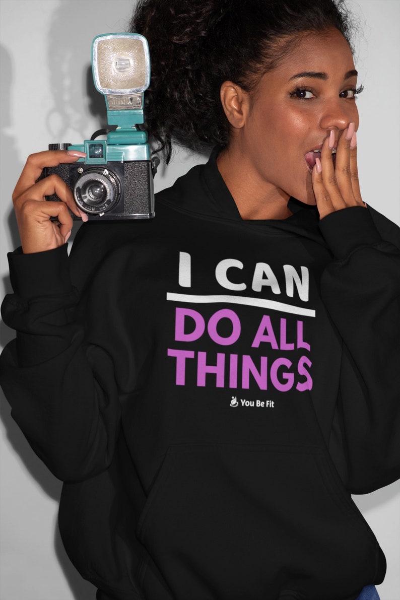 Motivation Champion Hoodie I Can Do All Things image 3