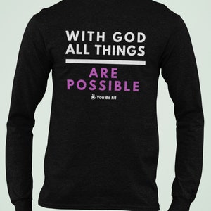 Motivation Long-Sleeve Tee Unisex All Things Are Possible 2 image 7