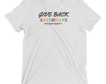 T-shirt give back saturdays a manica corta - unisex