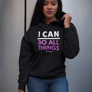 Motivation Champion Hoodie I Can Do All Things image 2