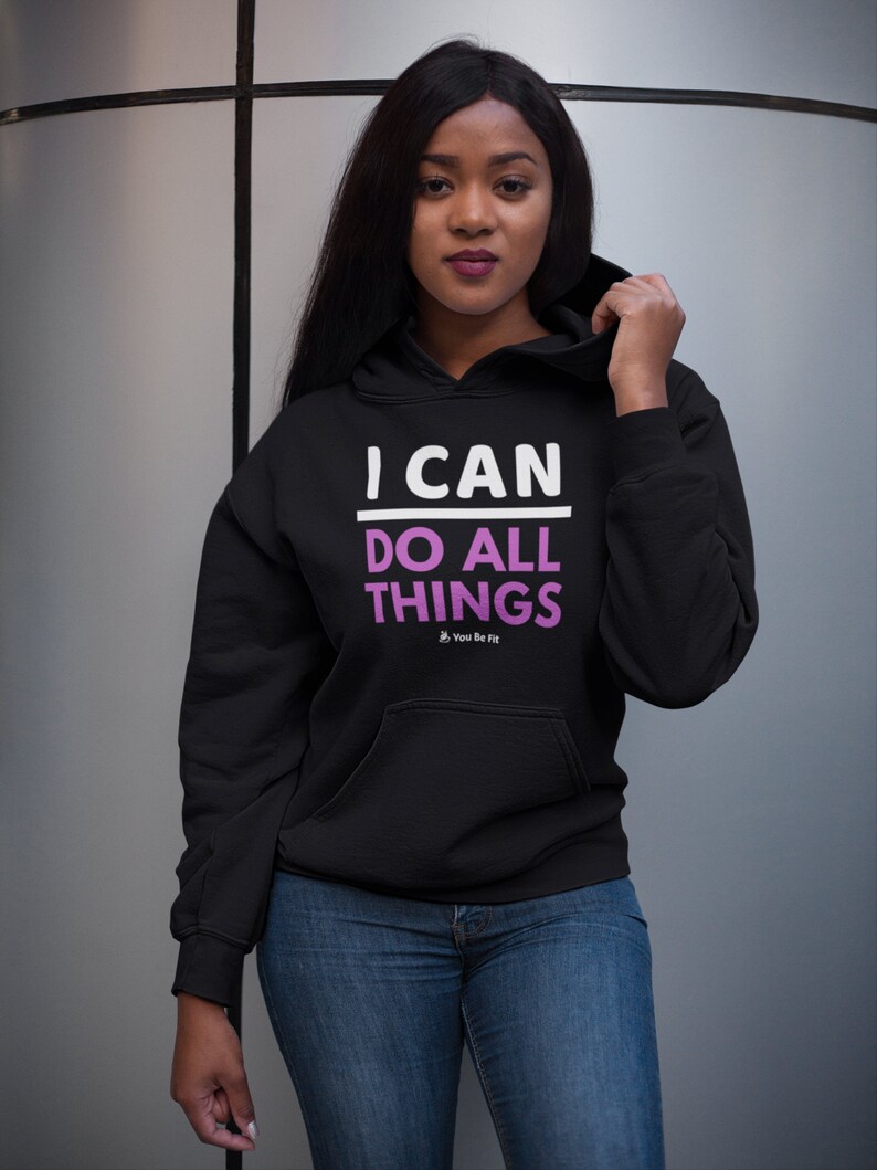 Motivation Champion Hoodie I Can Do All Things image 2