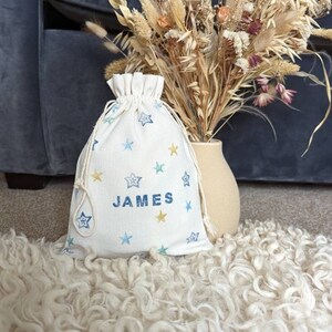 Personalised mini drawstring discount bag