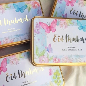 Scatola regalo Eid per bambini personalizzata, scatola bomboniera Eid per bambini personalizzata, scatole bomboniere per feste Eid per bambini, scatola dolcetti Eid Mubarak, scatola regalo Ramadan