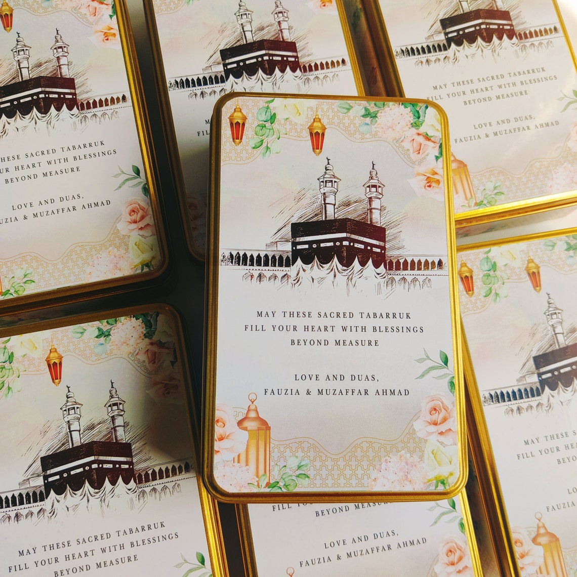 Haj Box Personalized Hajj Gift Box, Personalized Umrah Favor Box, Hajj Mabroor ...