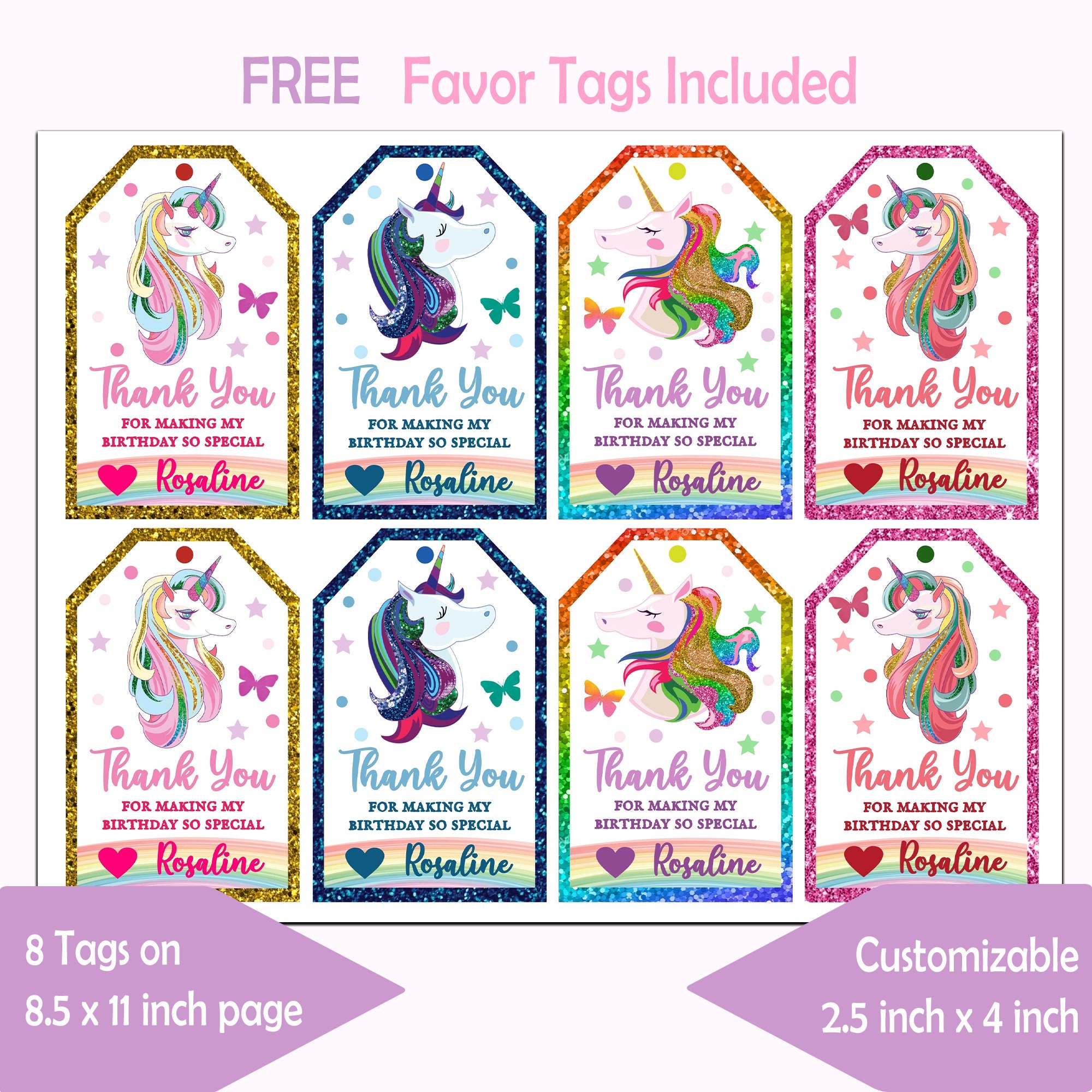 unicorn invitation unicorn birthday invitation editable etsy