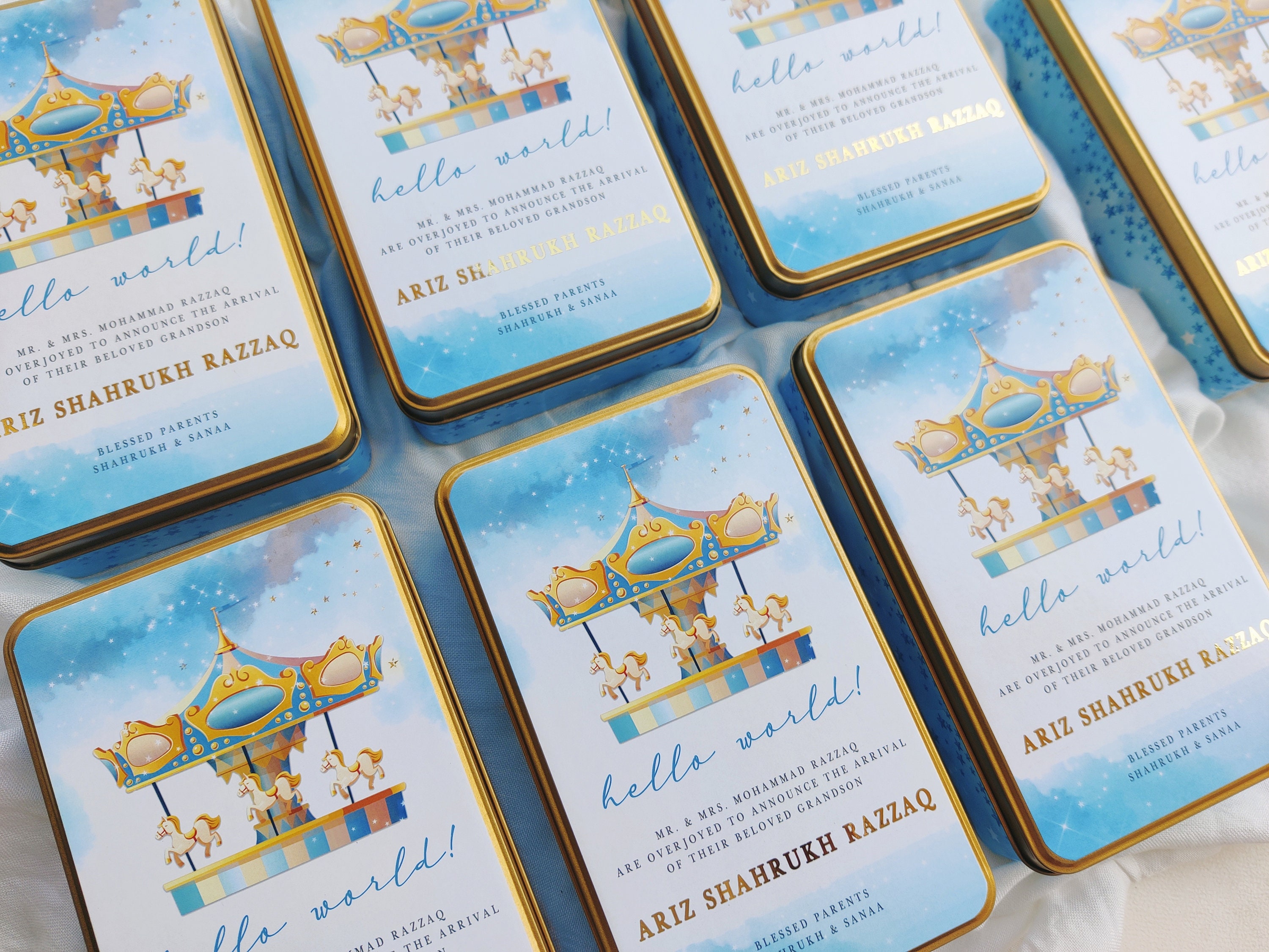 500g (1/2kg) Personalisierte Mithai Boxen Für Lohri 1. First