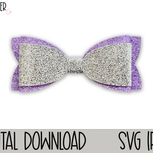 hair bow SVG, template, bow svg, leather bow template, hair bow cut file, bow template, svg bow template, pdf bow template, double bow svg