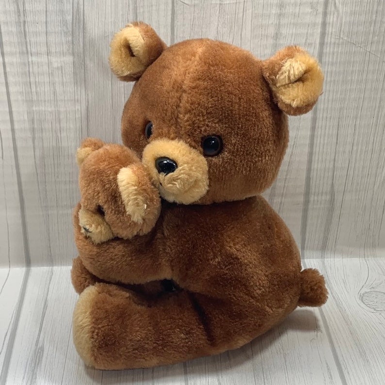 Vintage Russ Berrie Plush Teddy Bear Stuffed Animal Mom Bear | Etsy