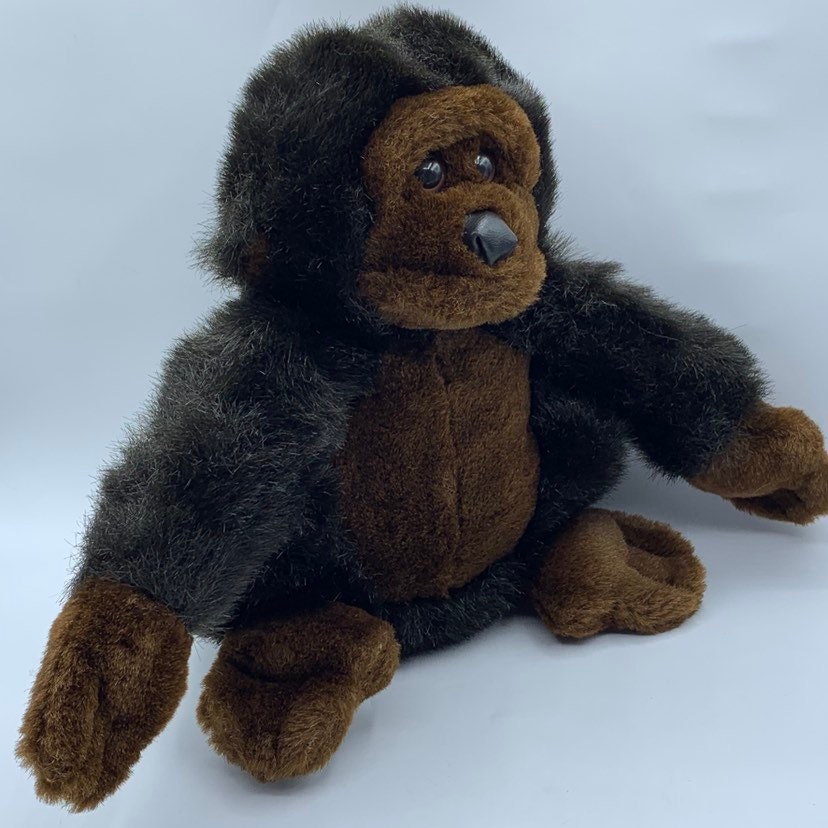 Vintage 1989 Fordlet Plush Gorilla Monkey Stuffed Animal Toy Etsy