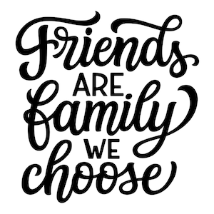 Can Cooler Grafiken - Freunde sind Familie, die wir wählen - SVG, PNG Dateien für Cricut, HTV, sofortiger digitaler Download