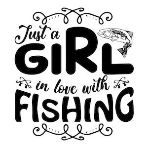 Can Cooler Graphics - Solo una ragazza innamorata della pesca - SVG, file PNG per Cricut, HTV, Download digitale istantaneo