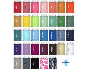 Neoprene Can Cooler Sleeves - Blank Insulators for Standard 12oz Beer, Soda, and Water Cans Sublimation, Heat Transfer Vinyl, Infusible Ink